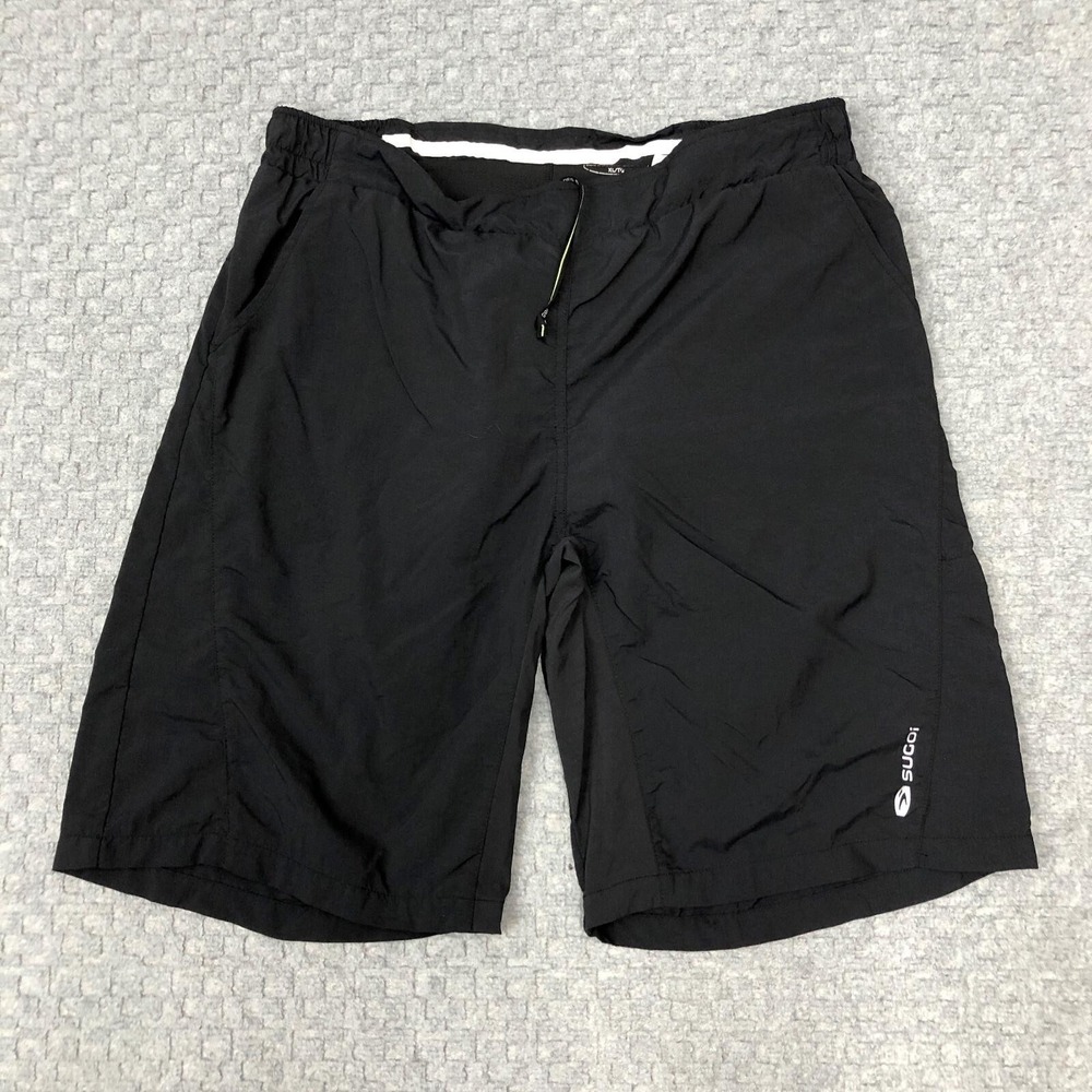 Sugoi Neo Lined Cycling Shorts Mens XL Black Padded Liner Baggy MTB Bike Chamois